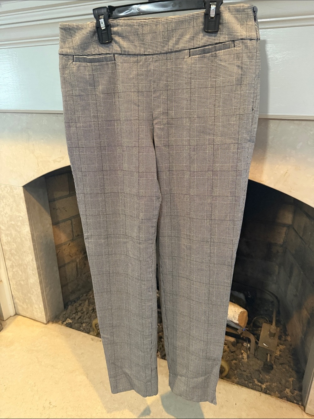 Talbots Plaid Ankle Pants - Gray and Black size 6